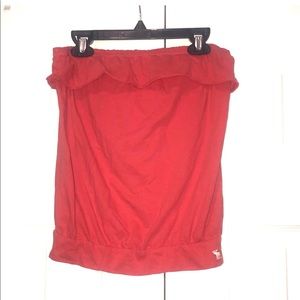 Abercrombie Kids Girls Ruffle Strapless Top